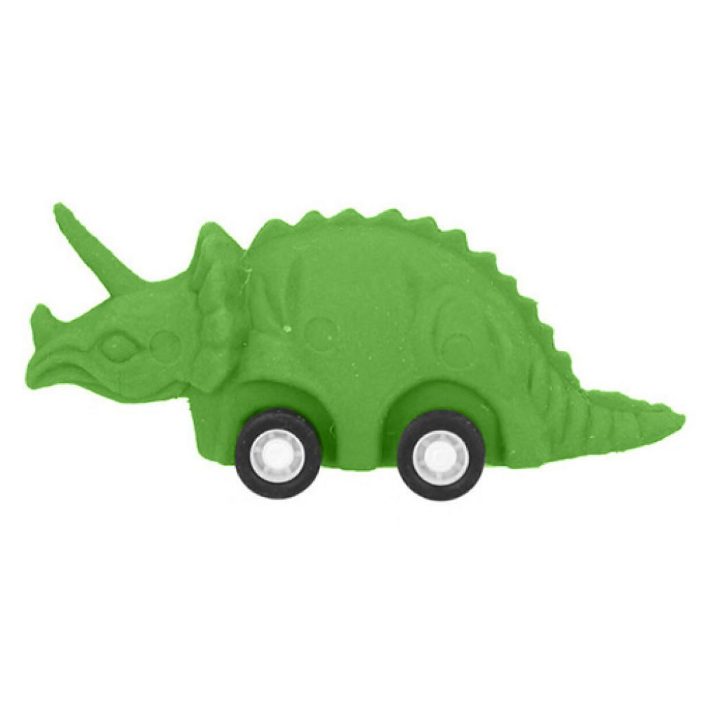 Dino World ASST | Gumový dinosurus - Triceratops zelený 
